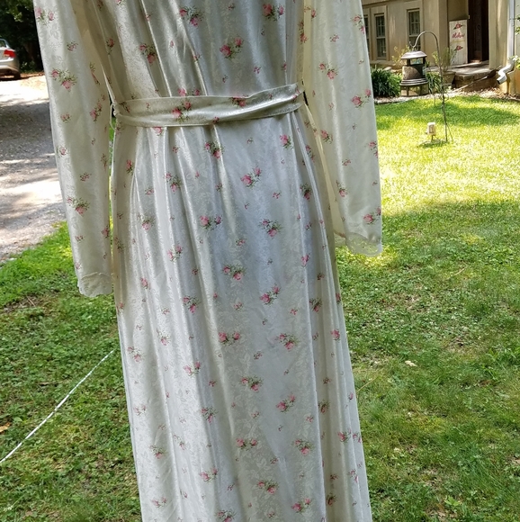 Vintage 70's Floral Robe Tom Bezduda set- Large - Picture 8 of 8